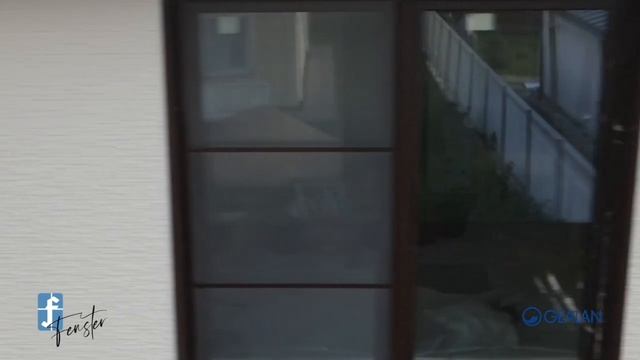 Остекление коттеджа. Цветные ПВХ окна Gealan S9000. Жалюзи, встроенные в стеклопакет X-One Shadow.