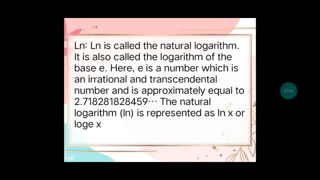Log and Ln