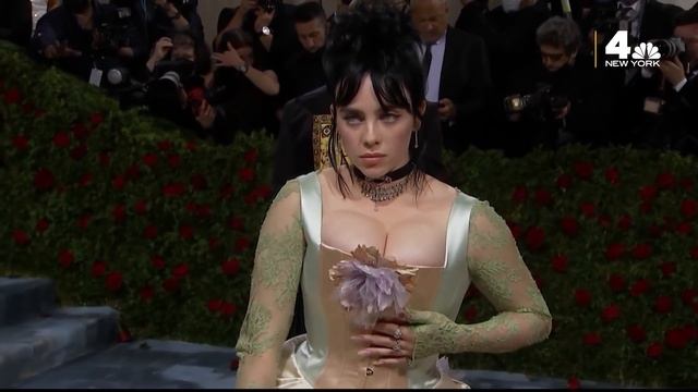 Met Gala: Billie Eilish Shows Off STUNNING Dress on Red Carpet | NBC New York
