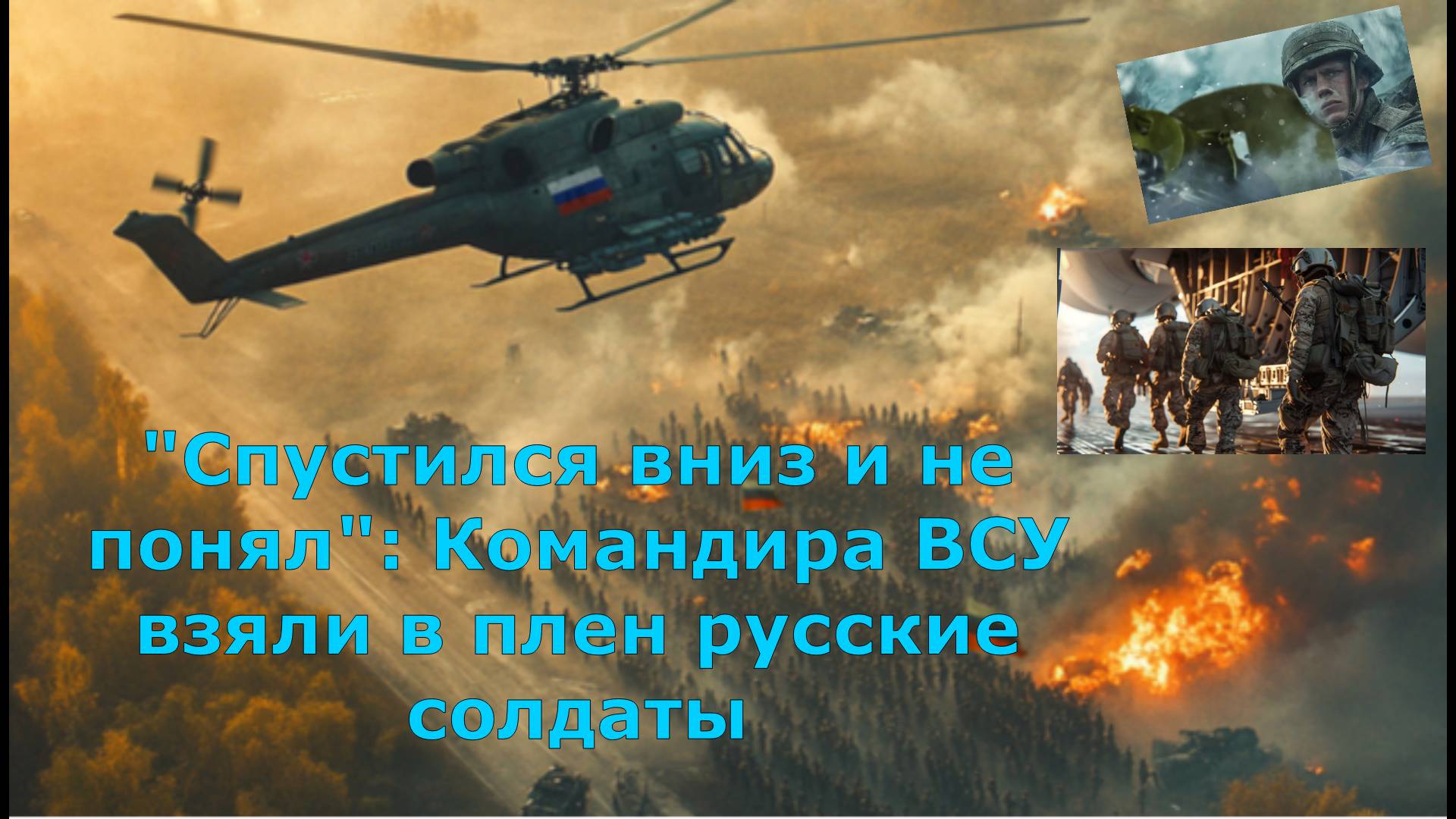 "Спустился вниз и не понял": Командира ВСУ взяли в плен русские солдаты