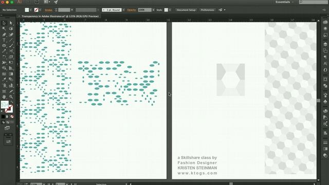 TRANSPARENCY in Adobe Illustrator - Textured background examples