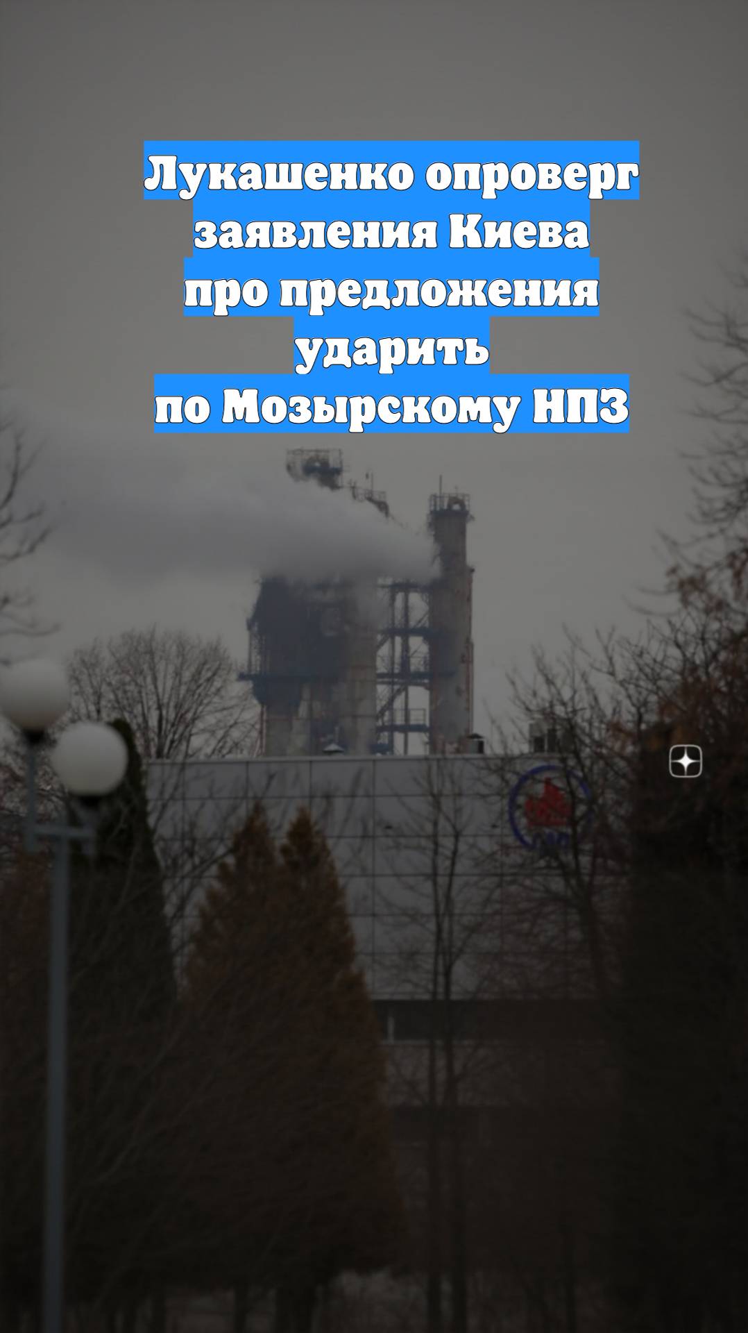 Лукашенко опроверг заявления Киева про предложения ударить по Мозырскому НПЗ