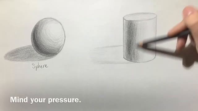 How To Draw a Sphere, Cylinder, Cone, Cube