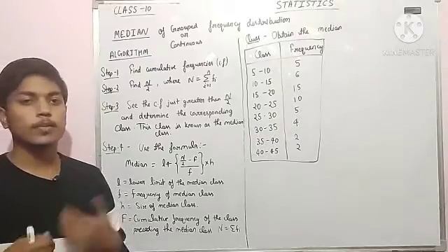 Class 10 | Statistics | L-3 | Calculation of Median