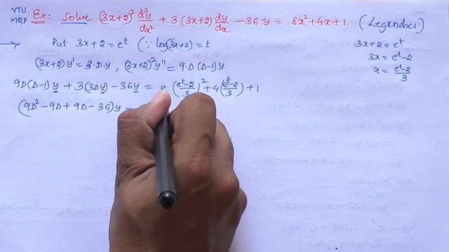 Legendre Linear Differential Equation | Method & VTU Qp problems | Part 1