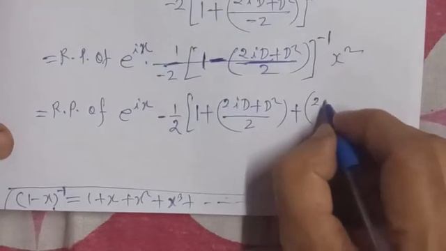 Solve:  (D^2-1) y=x^2.cosx or d^2y/dx^2-y=x^2.cosx