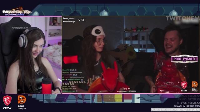 AhriNyan смотрит: Топ Моменты с Twitch | Интересный Контент с Дианой | Evelone и Exile про Свои