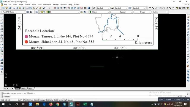 How to Scale in Autocad a Map