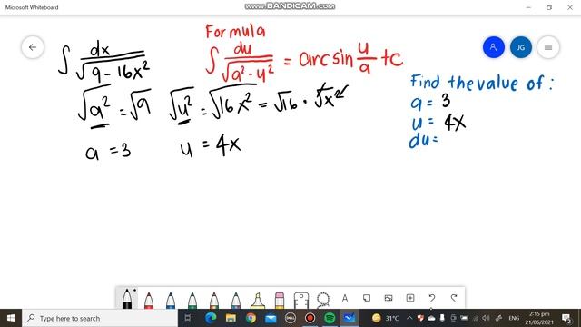 INTEGRAL OF dx/sqrt of 9-16x²