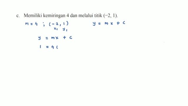 Uji Kompetensi 4 b Esai no. 3 - Matematika Kelas 8 Bab 4 Persamaan Garis Lurus - Semester 1 K -13