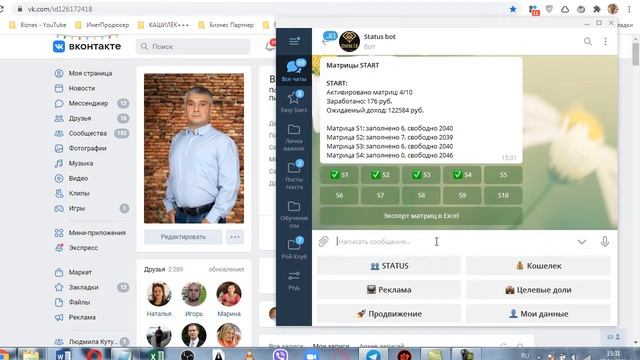 Status 7.0 Покупка статусов S4 - S5 Ожидаемый доход 253 528 руб