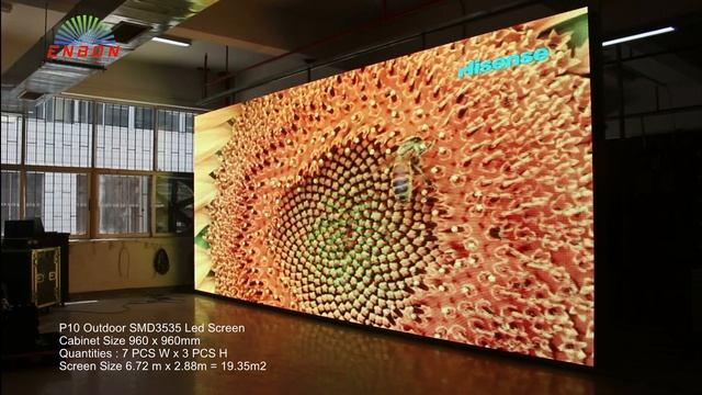 P10 Outdoor SMD3535 Led Screen about 7 x 3m