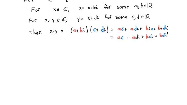 Multiplicative group of complex numbers example