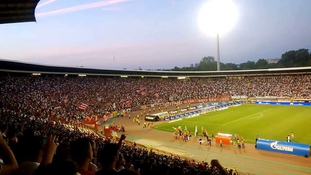 Crvena zvezda - IBV 2:0, atmosfera sa stadiona pred početak utakmice