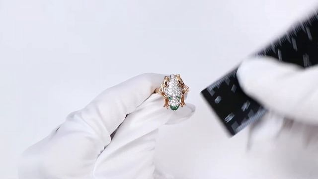 Золотое кольцо Красносельский ювелир с фианитом РК2938-з