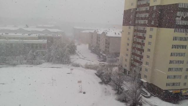 Зима в мае,Барнаул