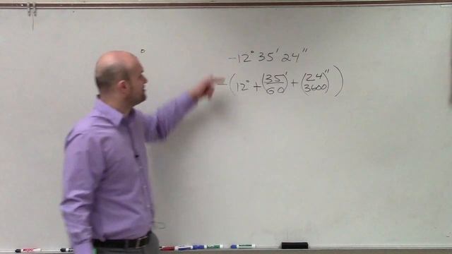 Learn to write an angle in decimal degree form