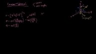 EM-Intro Skill 1-06: Convert Cartesian to spherical coordinates and list the unit lengths