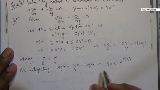 28. Method of Separation of Variables | Problem#4 | PDE | Complete Concept