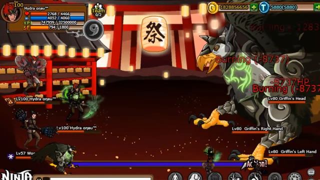 Dual Hydra VS Minotaur, Cerverus, Griffin, Wanyudo and Gashadokuro PVE full Suit