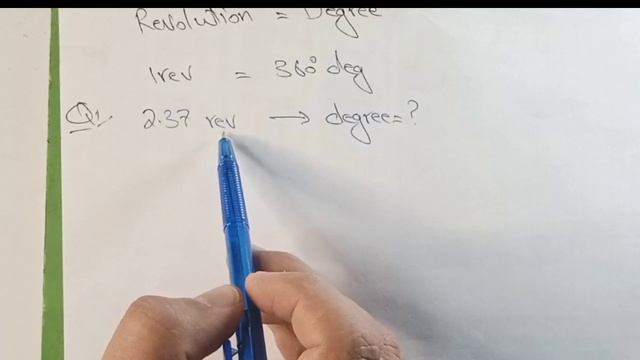 convert revolution into radian and degree | one trick to convert radian, degree and revolution