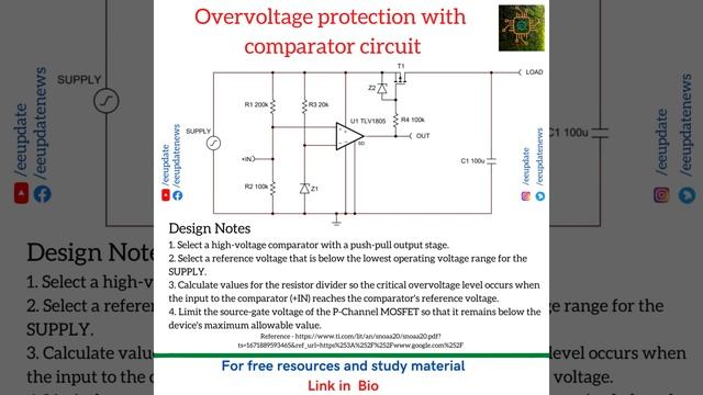 Overvoltage protection with comparator circuit