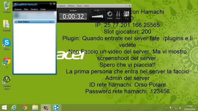 Server minecraft 1.7.10 con Hamachi