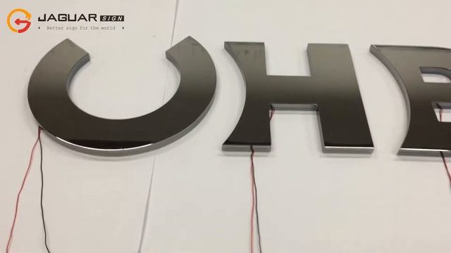 Illuminated Acrylic Metal Coating Letters ( Original Product By Jaguar Sign )