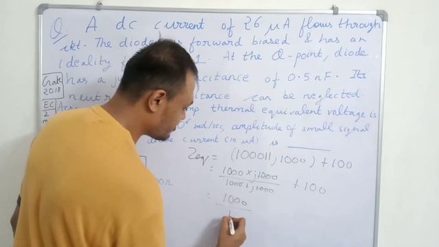 Gate 2018 Electronics (EC) Solution | Small signal model of diode | Junction capacitance | #KushSir