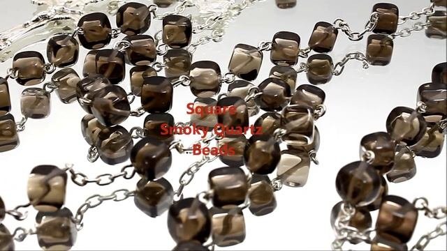Smoky Quartz Beads Rosary W/ Sterling Silver