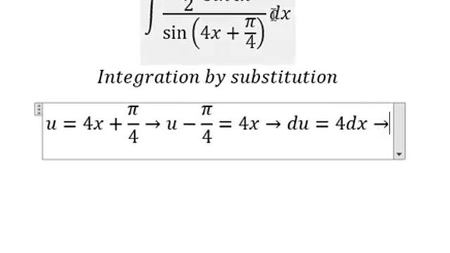 Calculus Help: Integral ∫ 1/(1+cot4x) dx - Integration by substitution - Techniques