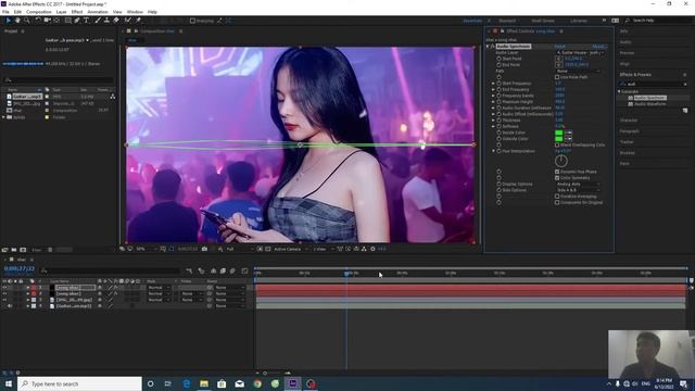 Làm sóng nhạc laze bằng After Effects