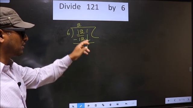 Divide   121     by   6    Most common mistake while dividing