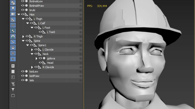 Анимационный 3д персонаж "Инструктор"