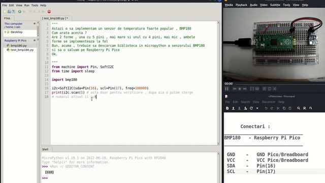 BMP180 + Raspberry Pi Pico