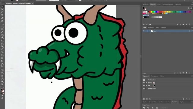 CUTE DRAGON YIN YANG. Adobe illustrator tutorial : create a simple vector cute dragon
