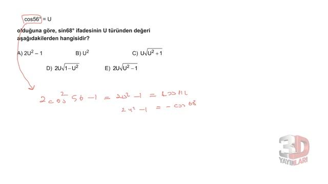 AYT Matematik Soru Bankası Bölüm 06 Test 08 Soru Çözümleri