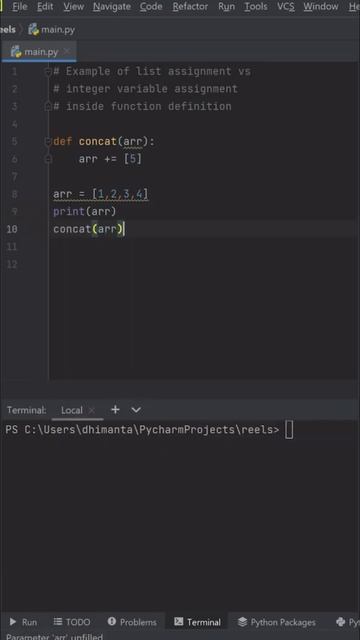 Python list function addition vs assignment