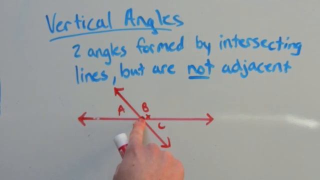 Geometry: 4-1 Adjacent Angles, Vertical Angles, and Linear Pairs