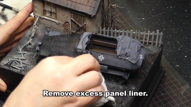 Restoration of a 1:35 diorama - SdKfz. 251/1 Ausf. A in russian winter