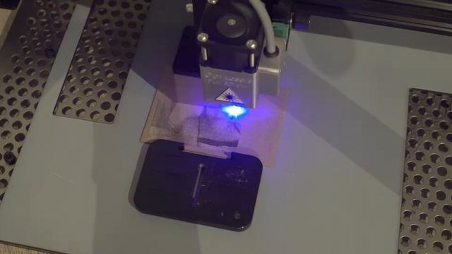 6w Laser raster engraving @200dpi