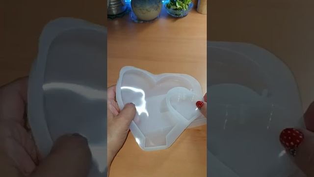 HyzaPhix 2pcs Resin Silikonform Herz Groß, Sehr genial, inspirierend