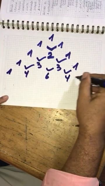 Triangulo de Pascal _binomio a la n potencia #educacion