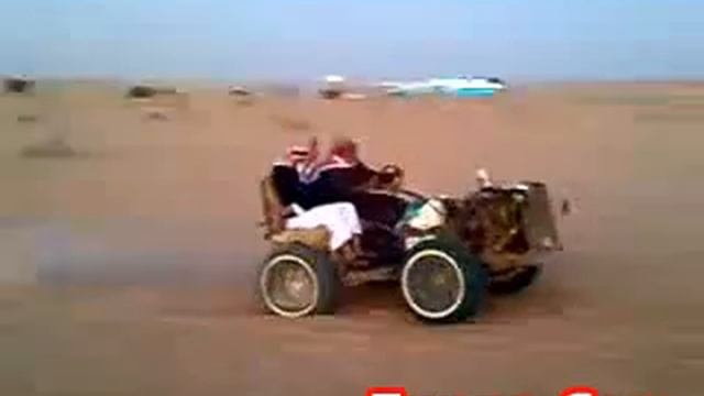 Funny Car Wheeling in Desert