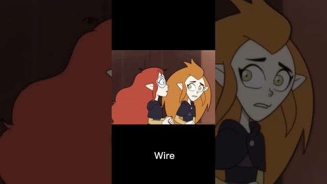 Two birds on a wire but it’s Eda and Lilith (toh)