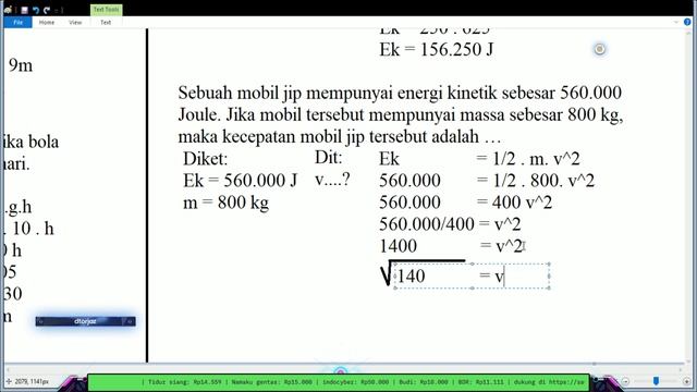 Energi Kinetik dan Potensial (Part 4)