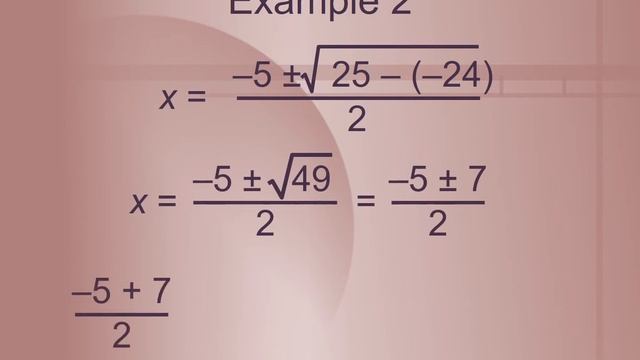 The Quadratic Formula (Algebra 1 12-5)