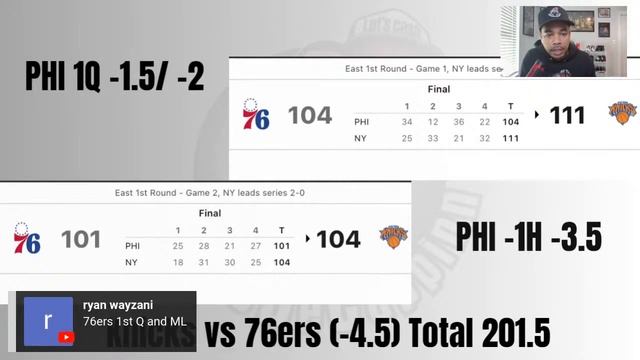 Apr 25 |  NBA Playoff Bets | Free Picks + Analysis | ChrisBeCappinn NBA Show