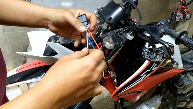 HAZARD SWITCH INSTALLED IN HONDA XR150