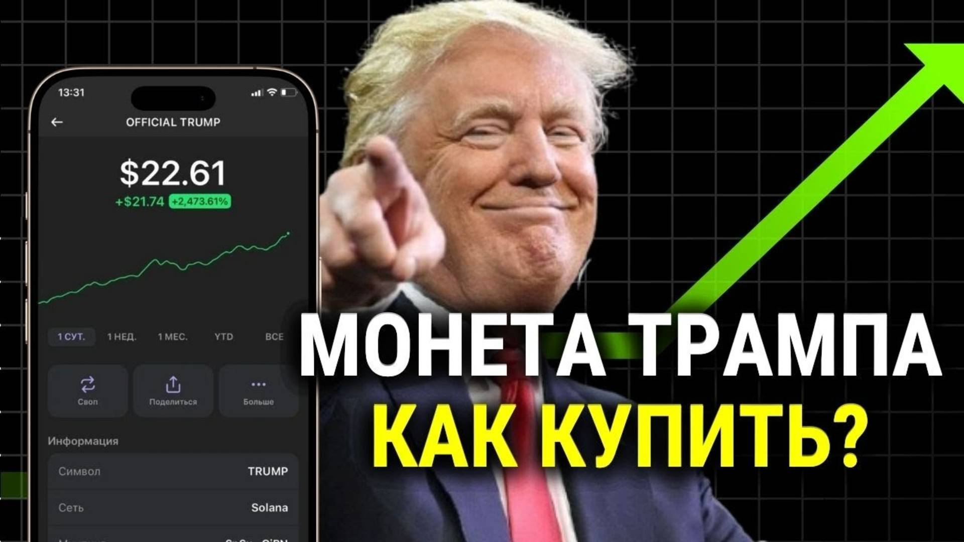 Как купить криптовалюту Трампа. Покупаем монету от Президента Дональда Трампа. Пошаговая инструкция